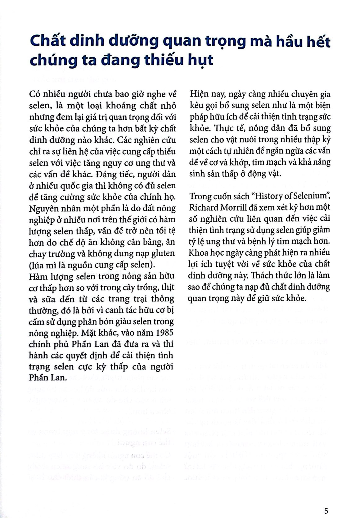 selenium - dưỡng chất thiết yếu của cuộc sống