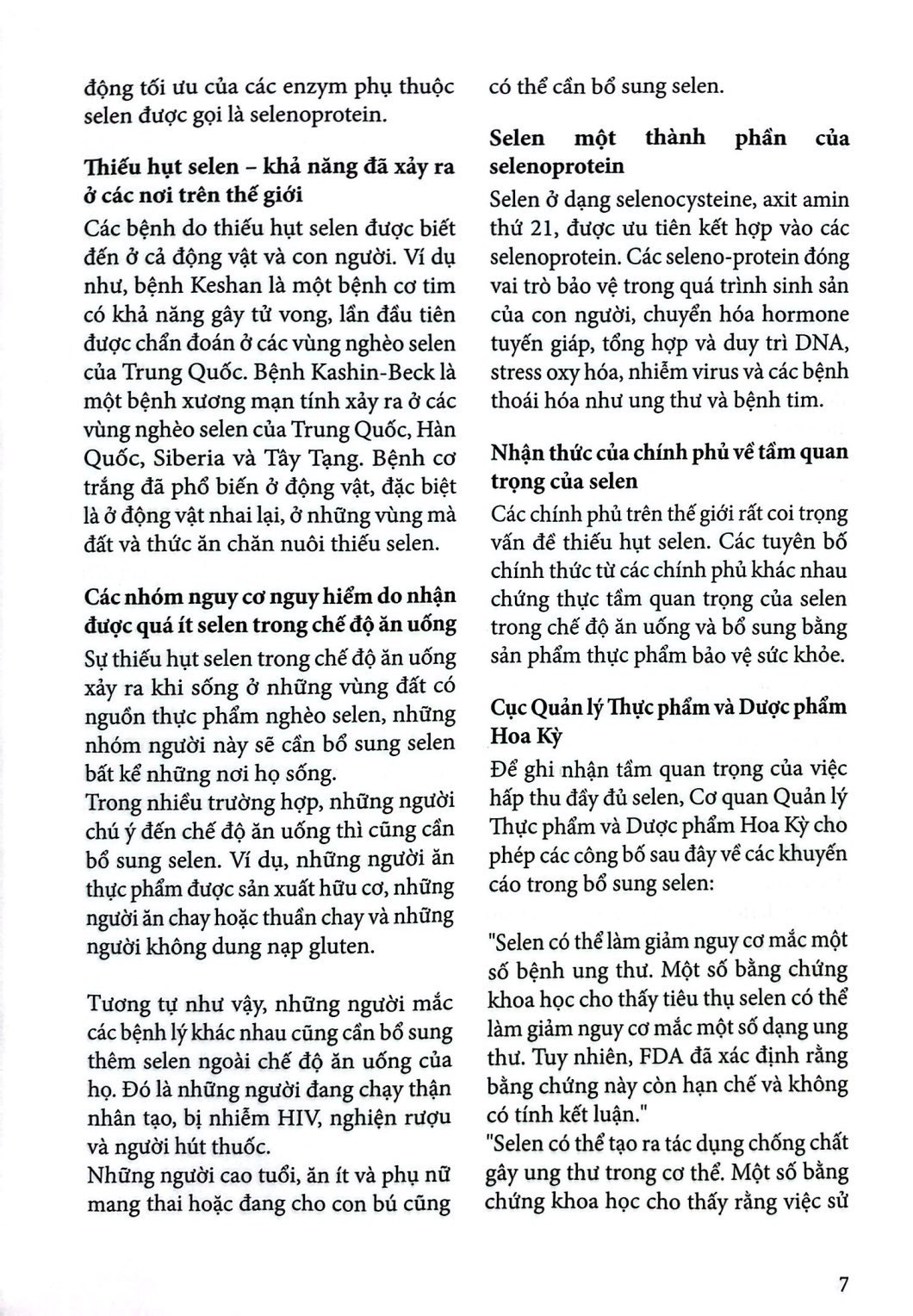selenium - dưỡng chất thiết yếu của cuộc sống