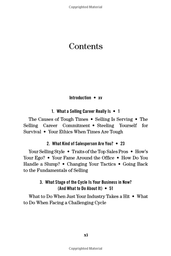 selling in tough times: secrets to selling when no one is buying