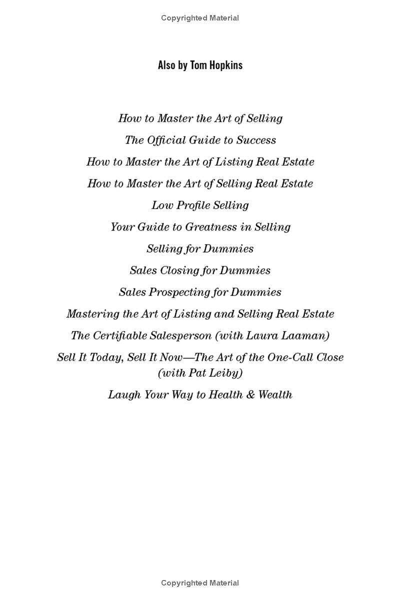 selling in tough times: secrets to selling when no one is buying