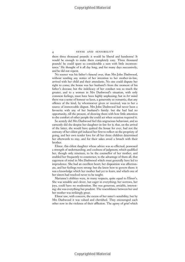 sense and sensibility (vintage classics austen series)