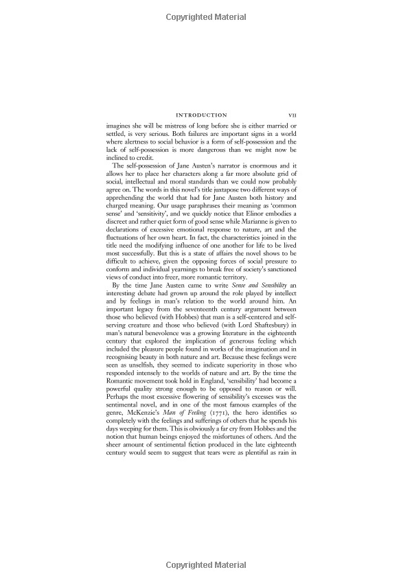 sense and sensibility (vintage classics austen series)