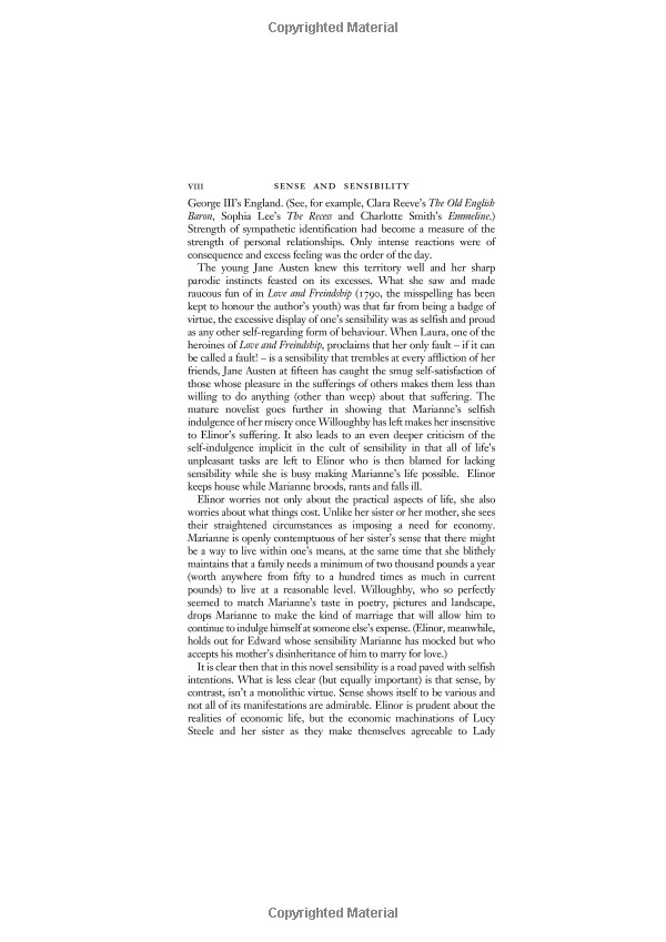 sense and sensibility (vintage classics austen series)