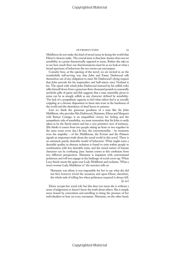 sense and sensibility (vintage classics austen series)