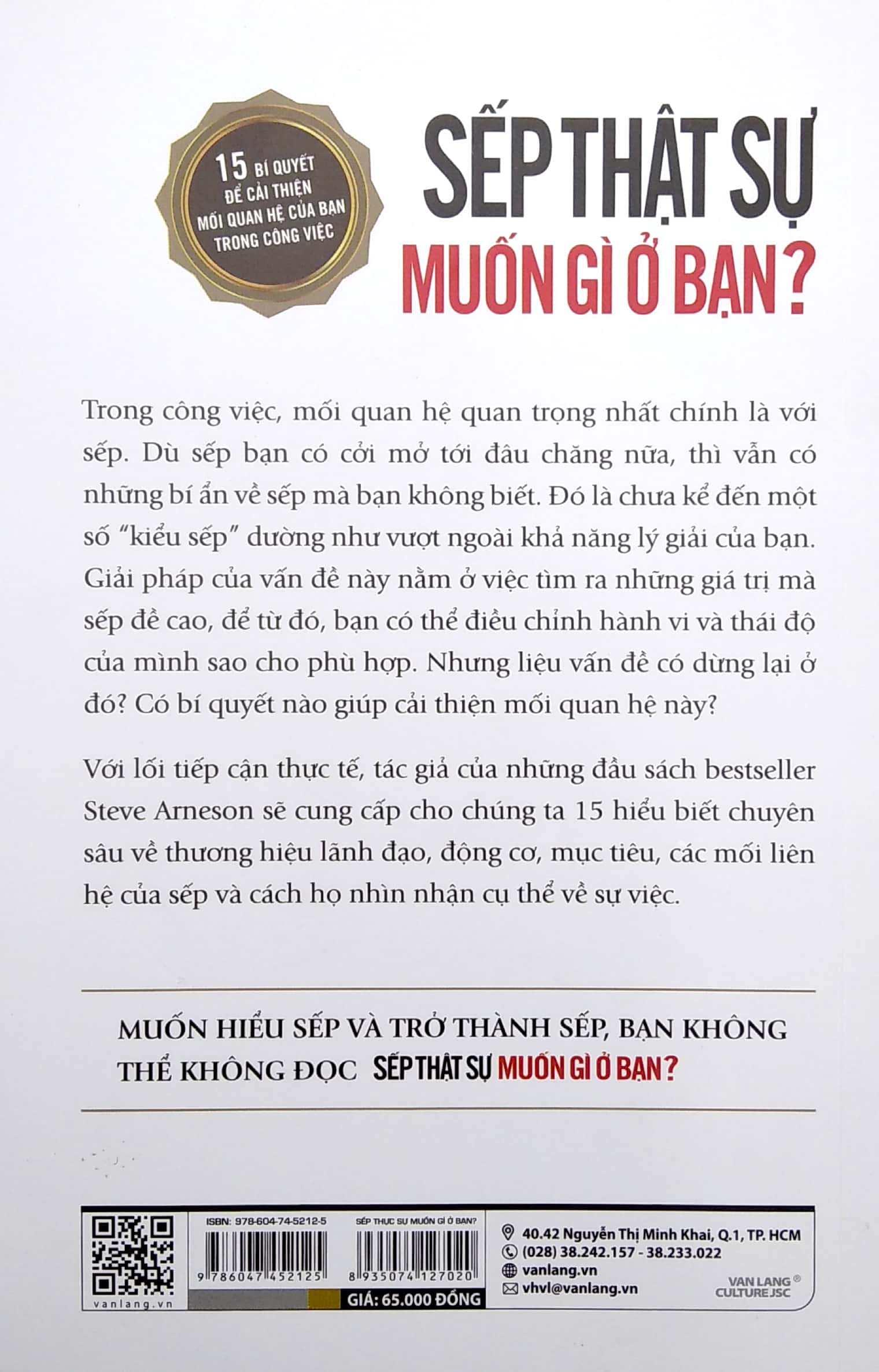 sếp thật sự muốn gì ở bạn? - 15 bí quyết để cải thiện mối quan hệ của bạn trong công việc
