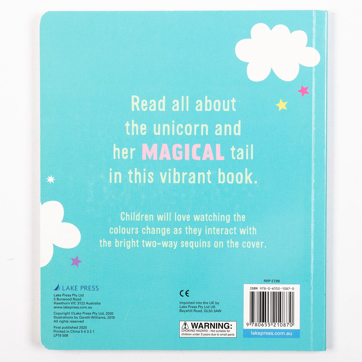 sequins books - the unicorn's magical tail