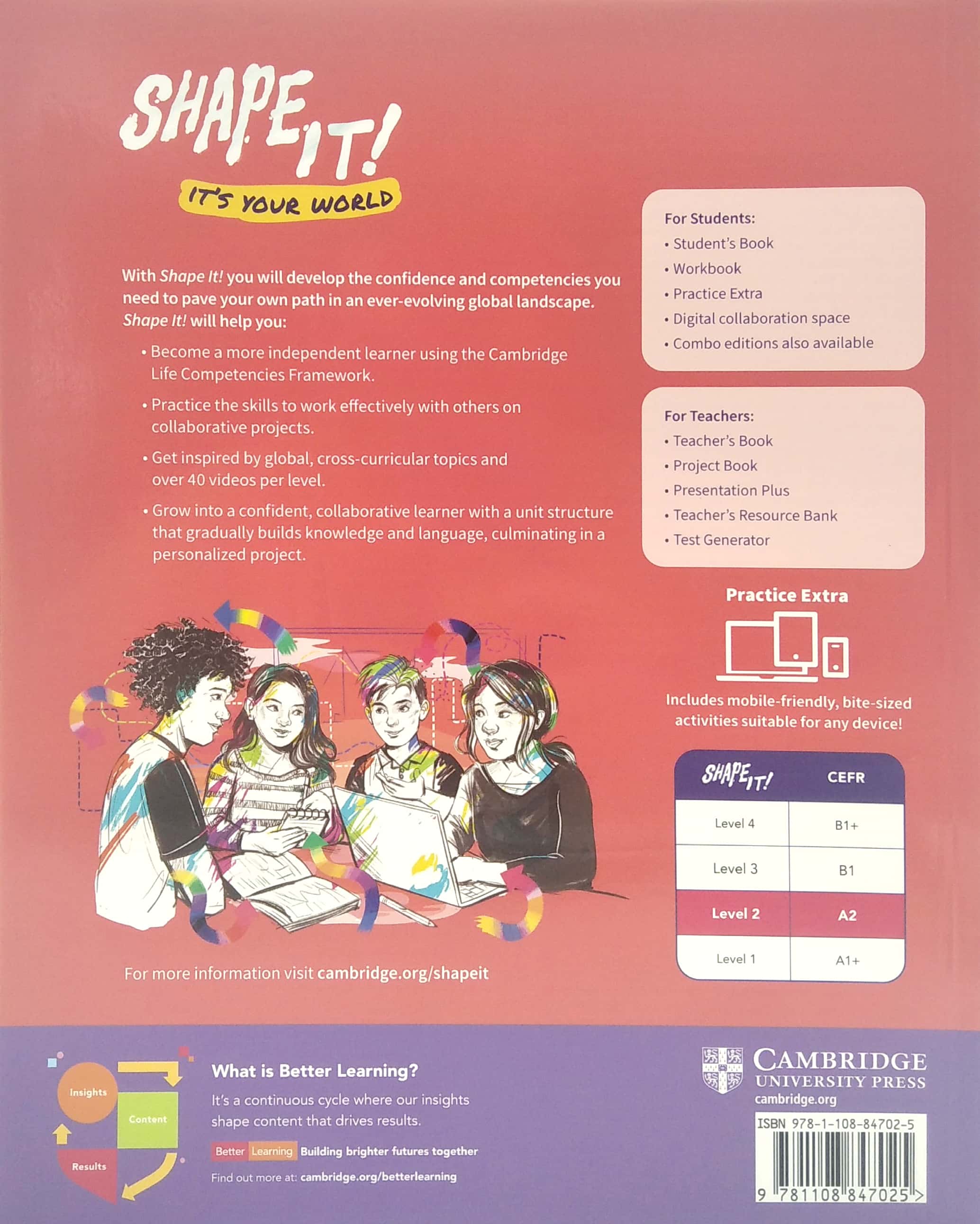 shape it! level 2 student's book with practice extra