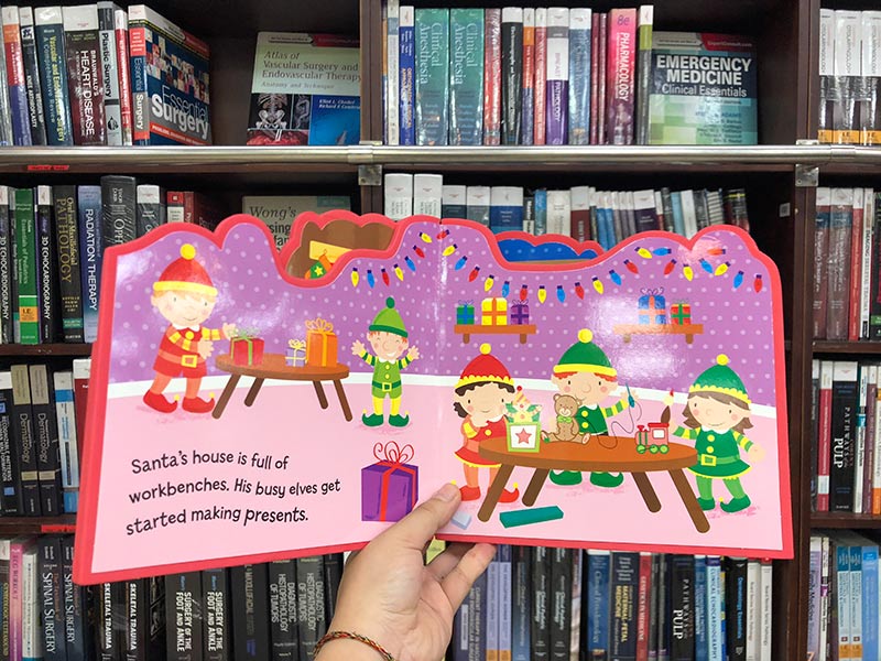 shaped eva books santas worksh