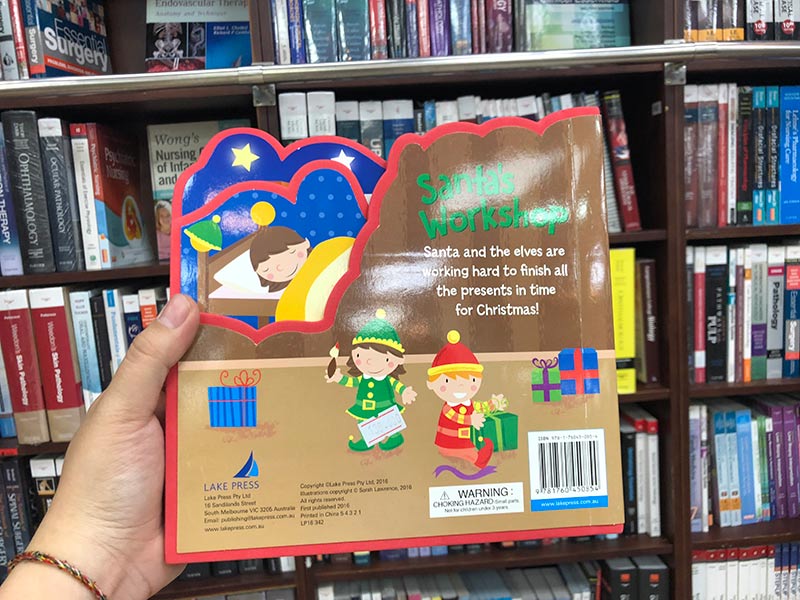 shaped eva books santas worksh