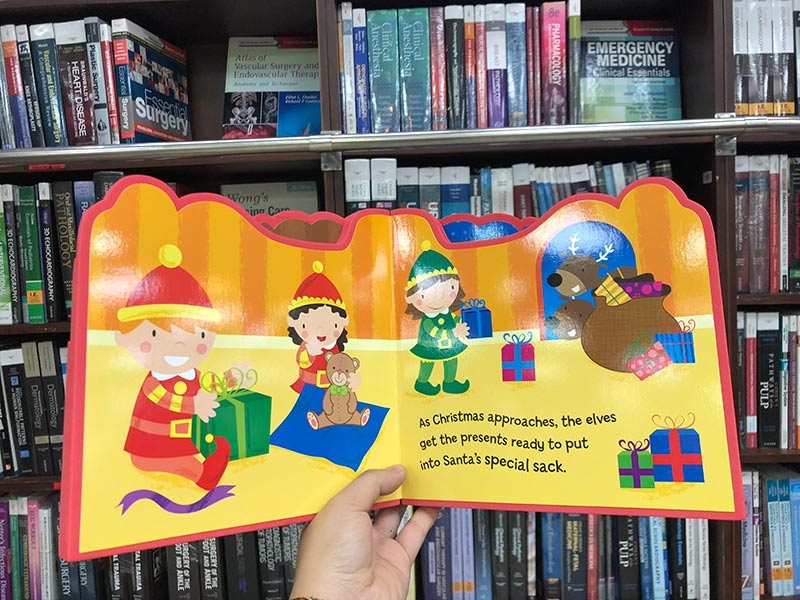 shaped eva books santas worksh