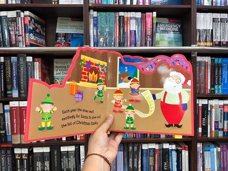 shaped eva books santas worksh