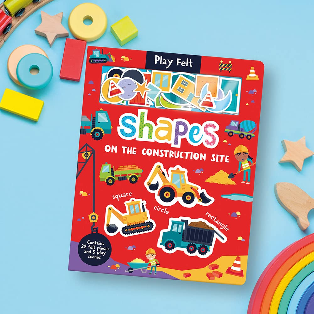 shapes on the construction site (play felt educational)