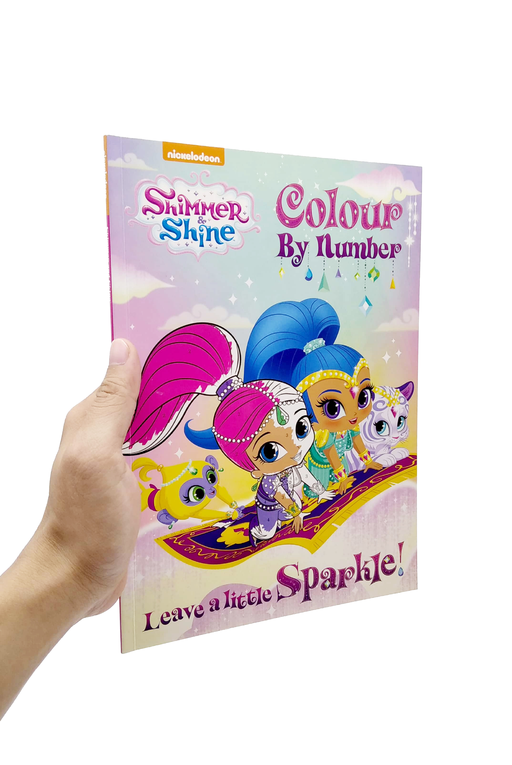 shimmer and shine leave a little sparkle! colour by number