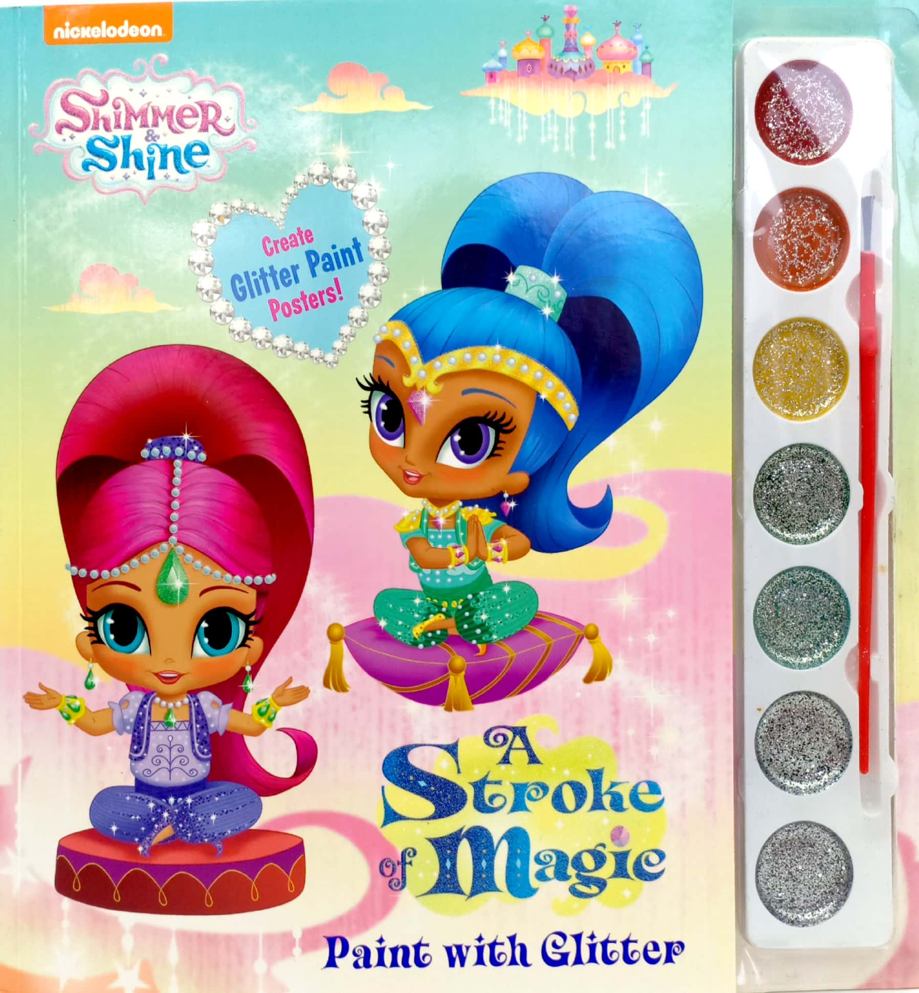 shimmer & shine paint w/ glitt