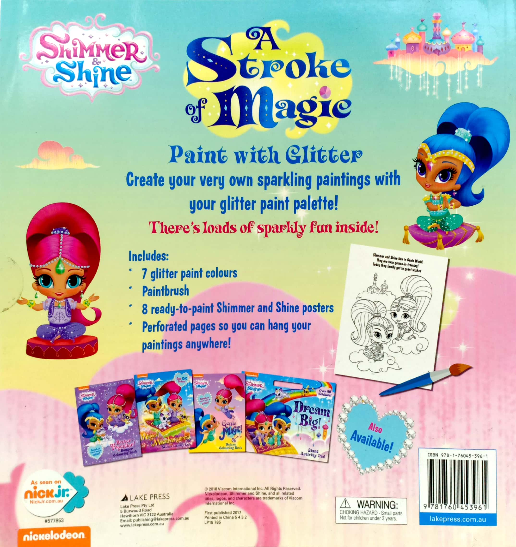 shimmer & shine paint w/ glitt