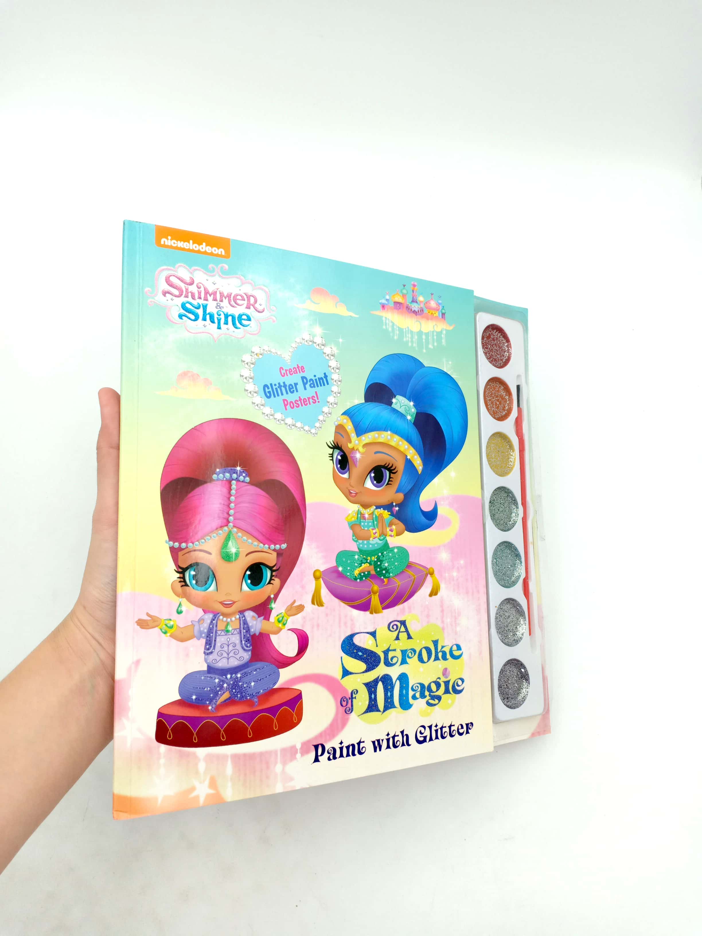shimmer & shine paint w/ glitt
