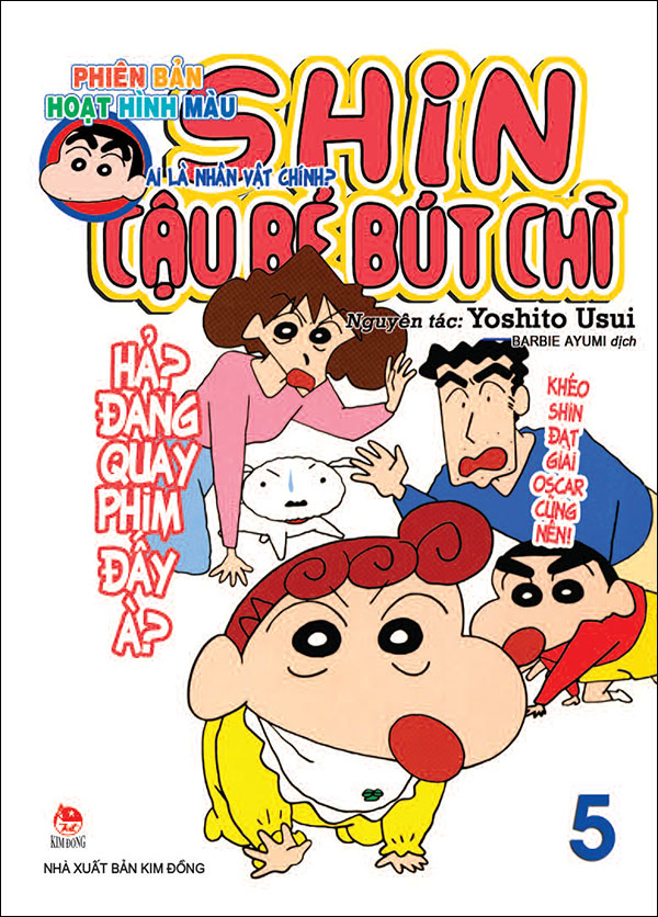 shin - cậu bé bút chì - phiên bản hoạt hình màu - tập 5 - ai là nhân vật chính? (tái bản 2024)