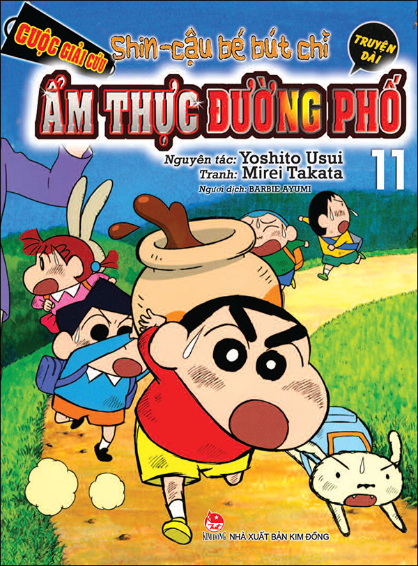 shin - cậu bé bút chì - truyện dài - tập 11 - cuộc giải cứu ẩm thực đường phố (tái bản 2024)