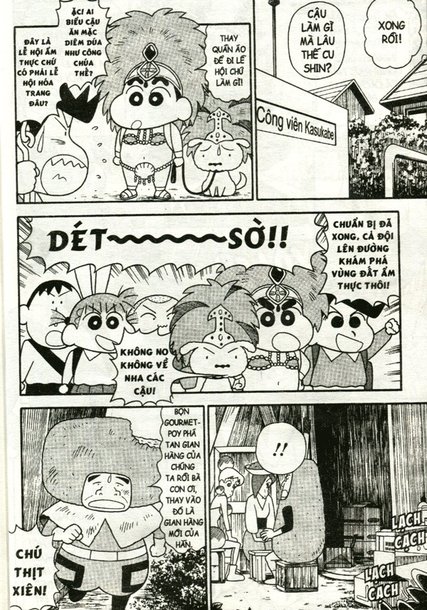 shin - cậu bé bút chì - truyện dài - tập 11 - cuộc giải cứu ẩm thực đường phố (tái bản 2024)