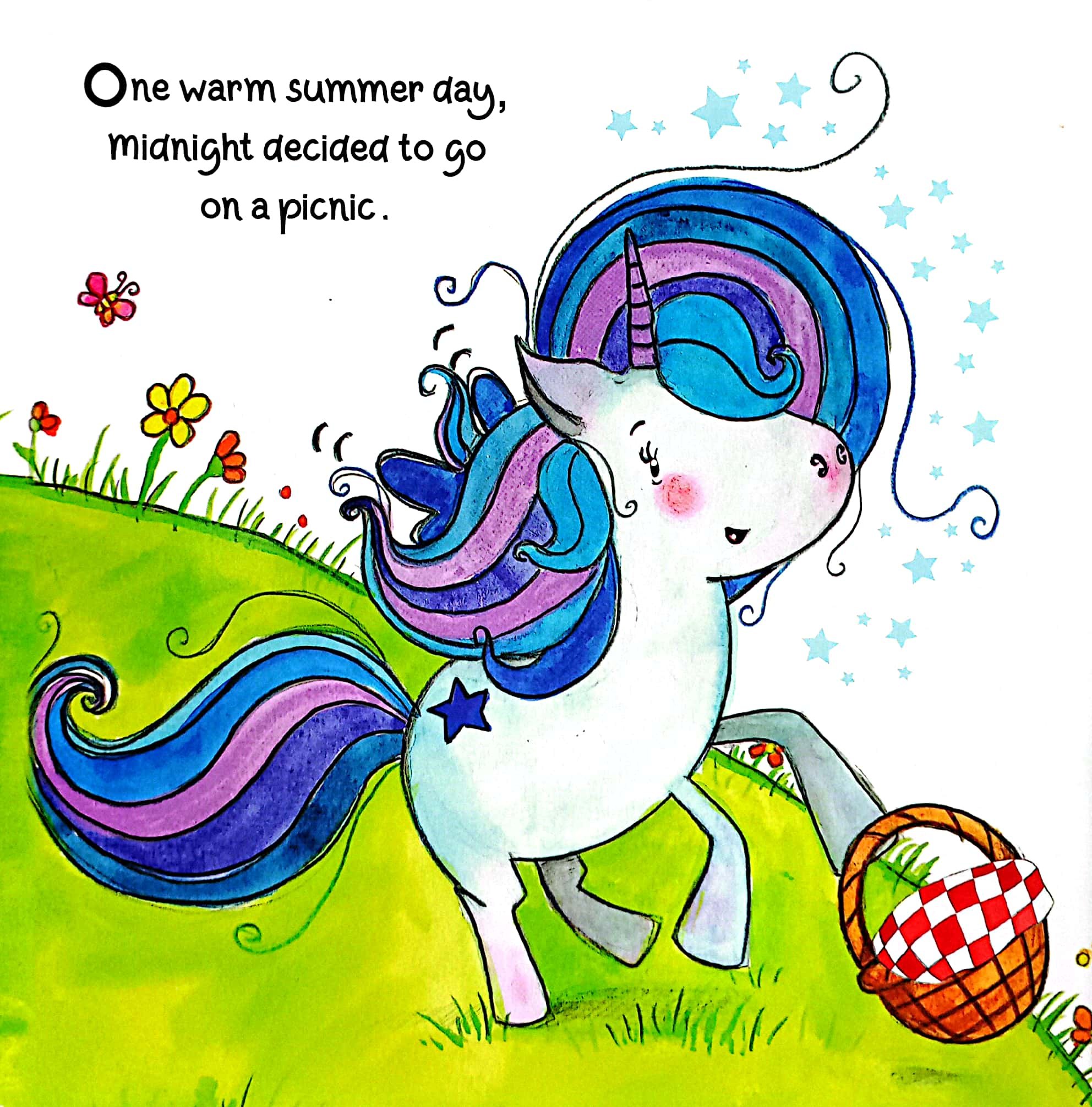 shine bright midnight - the thoughtful unicorn: a picnic surprise
