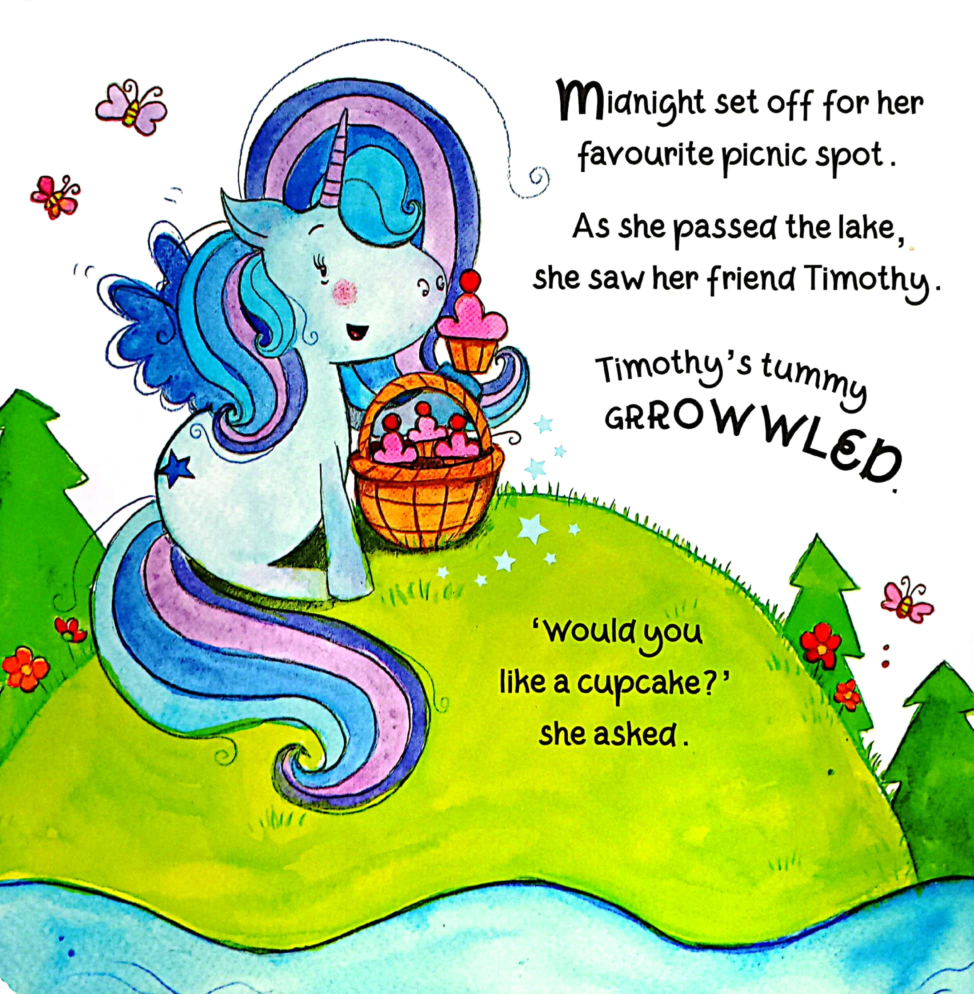 shine bright midnight - the thoughtful unicorn: a picnic surprise