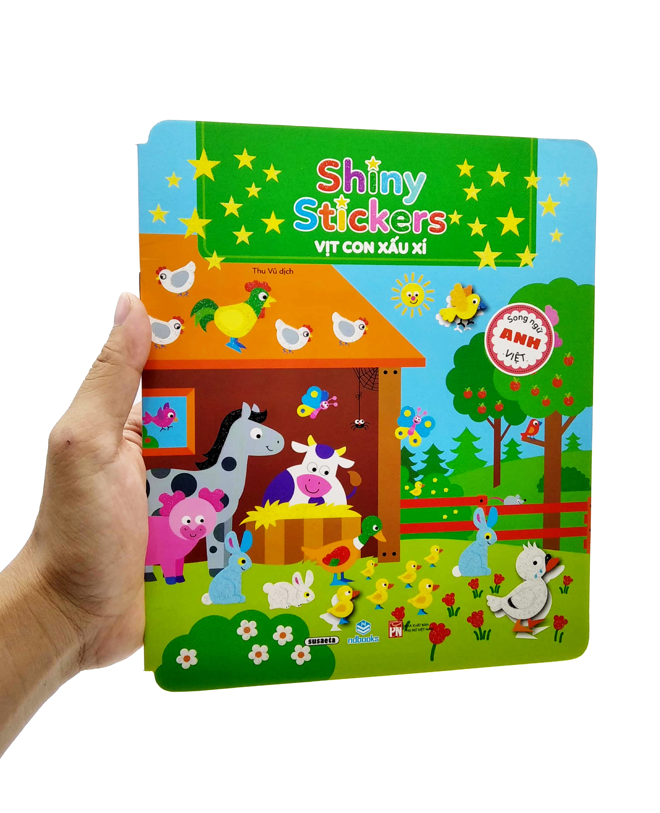 shiny sticker - vịt con xấu xí (song ngữ anh - việt)