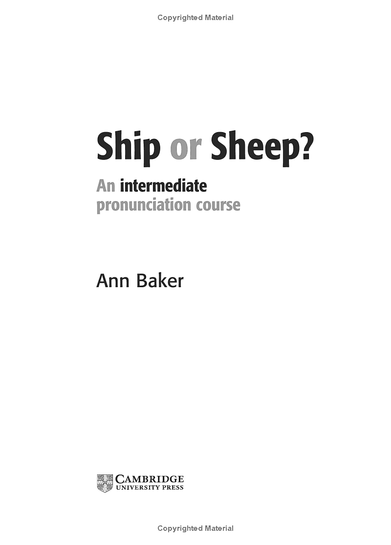 ship or sheep? an intermediate pronunciation course 3rd edition