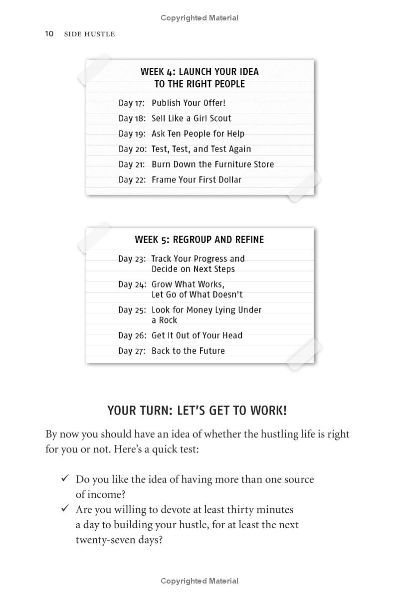 side hustle: build a side business and make extra money - without quitting your day job