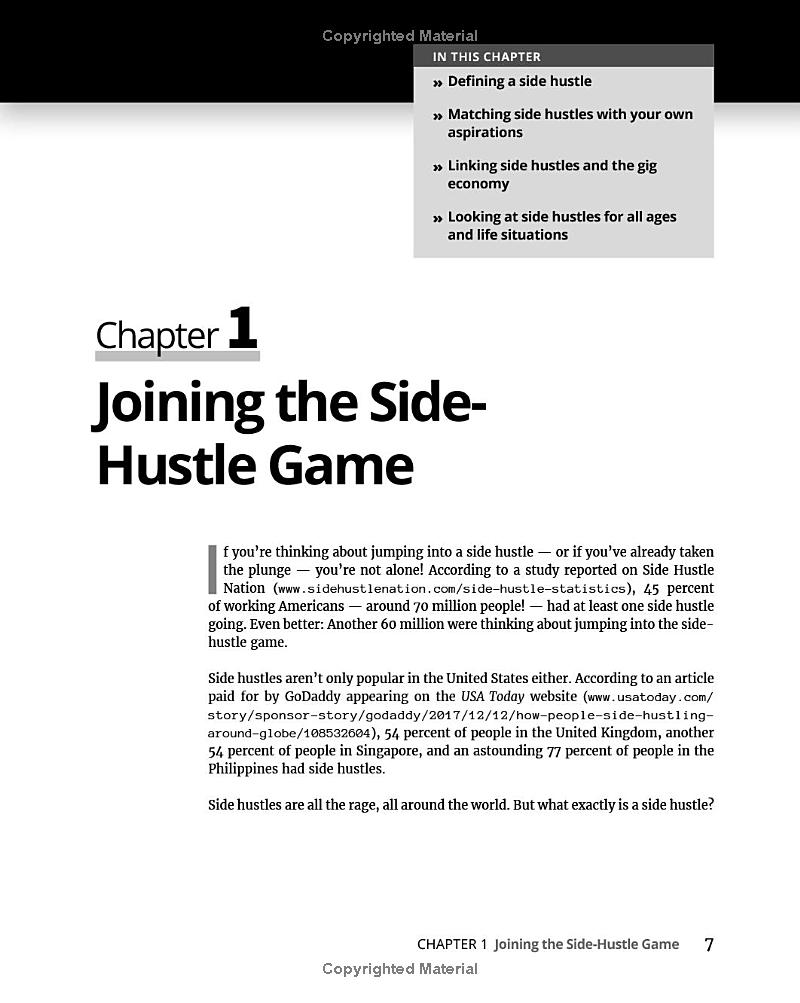 side hustles for dummies
