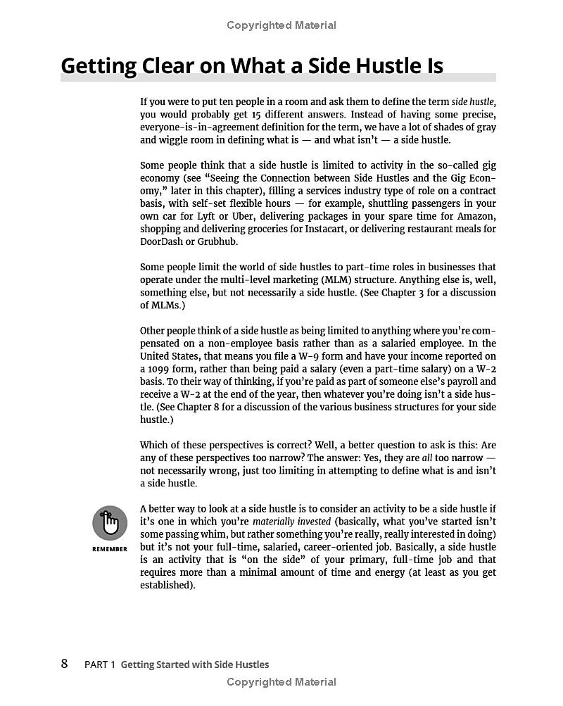 side hustles for dummies