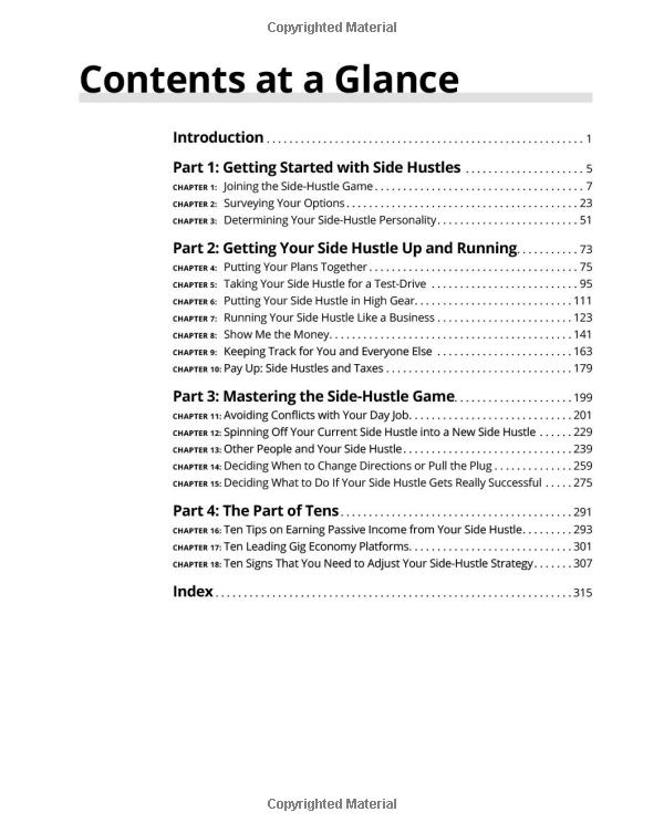 side hustles for dummies