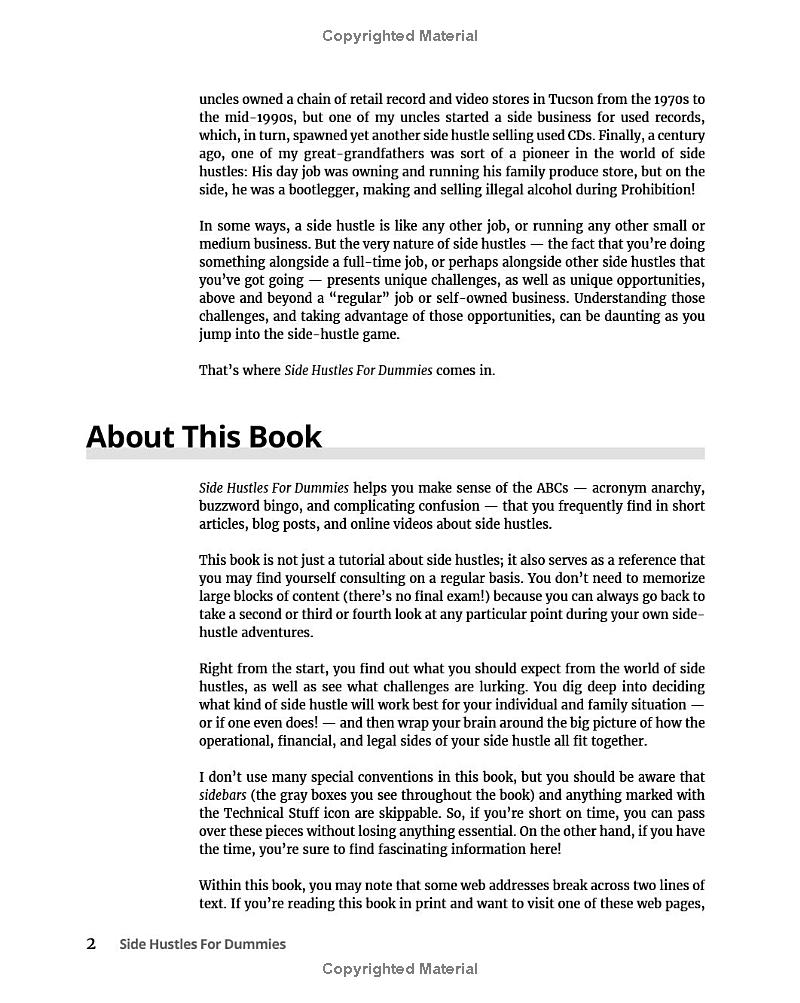 side hustles for dummies