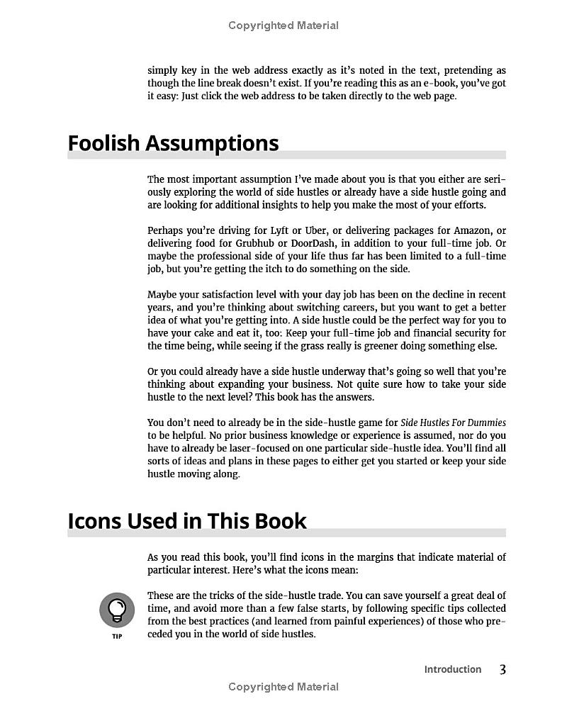 side hustles for dummies