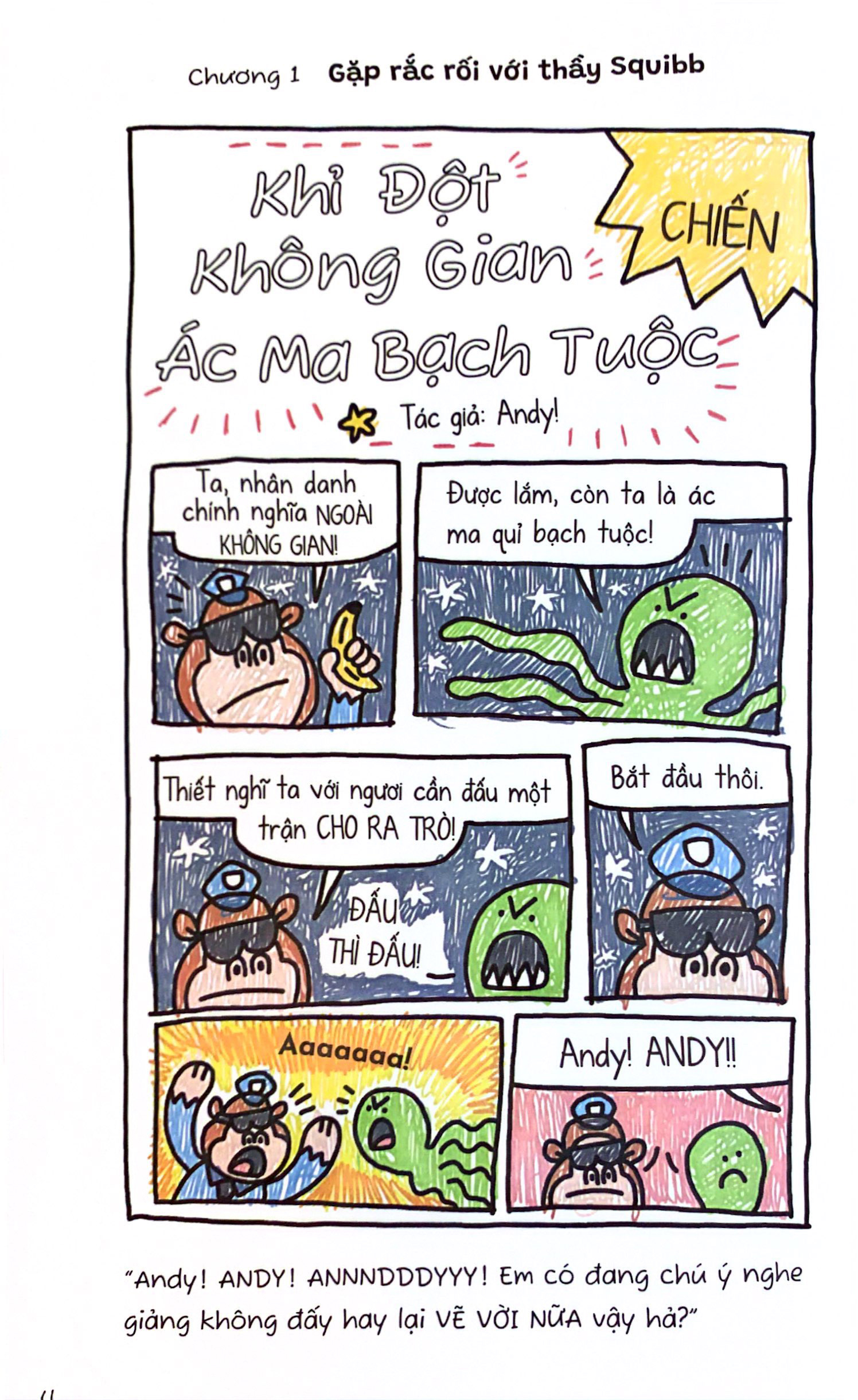 siêu lập dị và cây bút chì định mệnh - đánh bại quái vật trước bữa tối