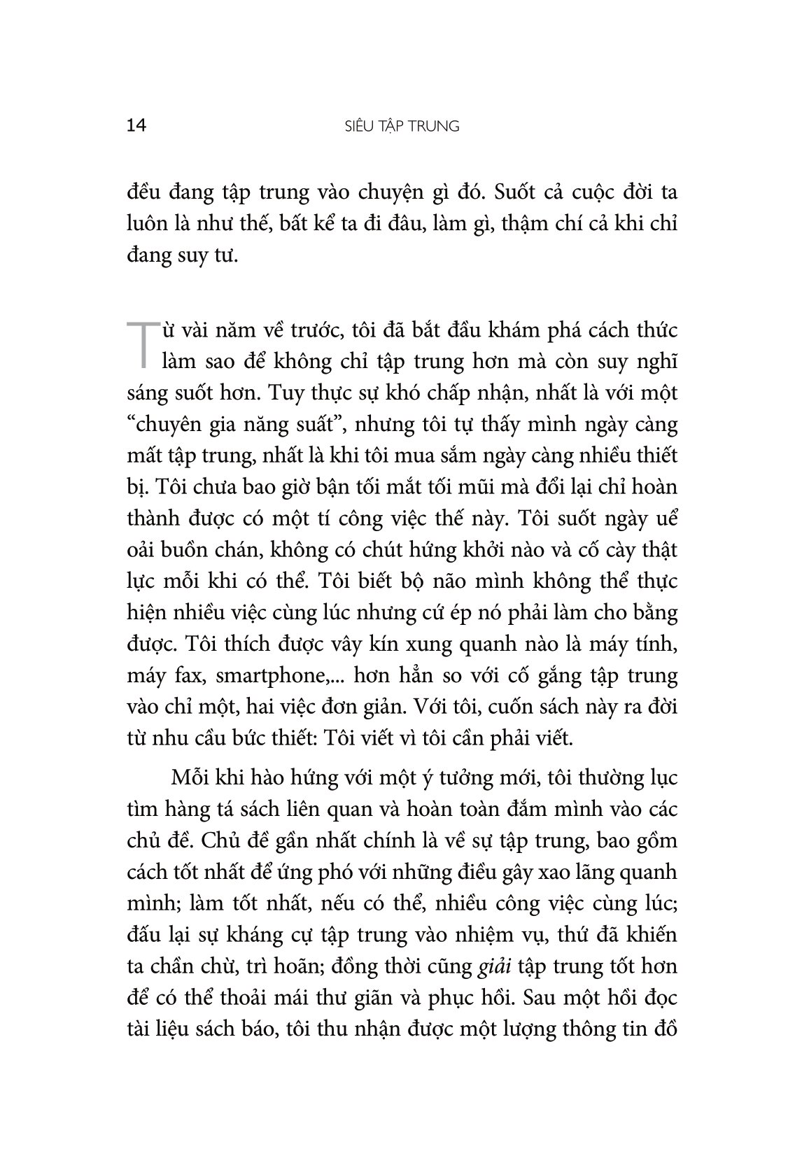 siêu tập trung - tăng hiệu quả trong một thế giới đa đoan (tái bản 2023)