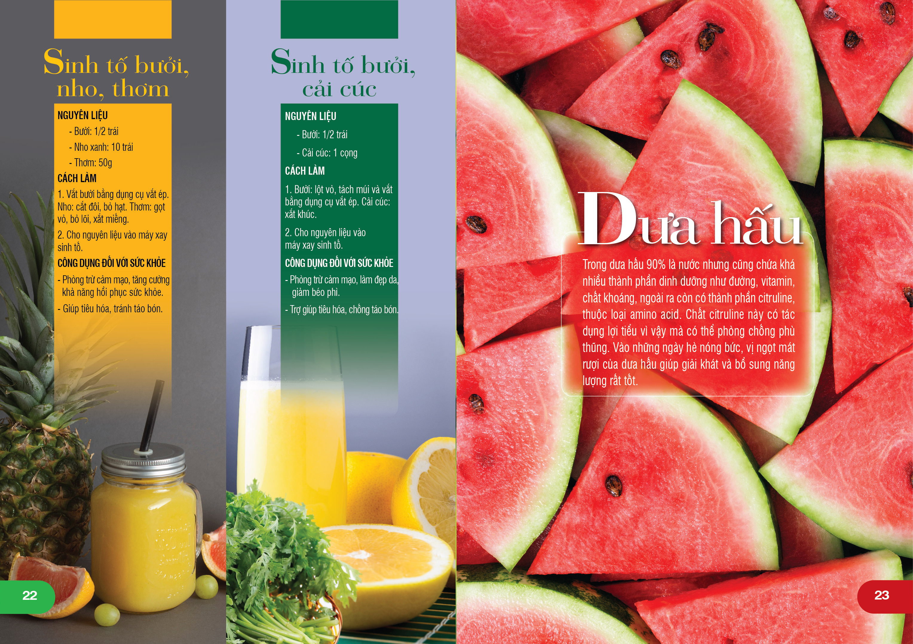 sinh tố trái cây làm đẹp & tăng đề kháng