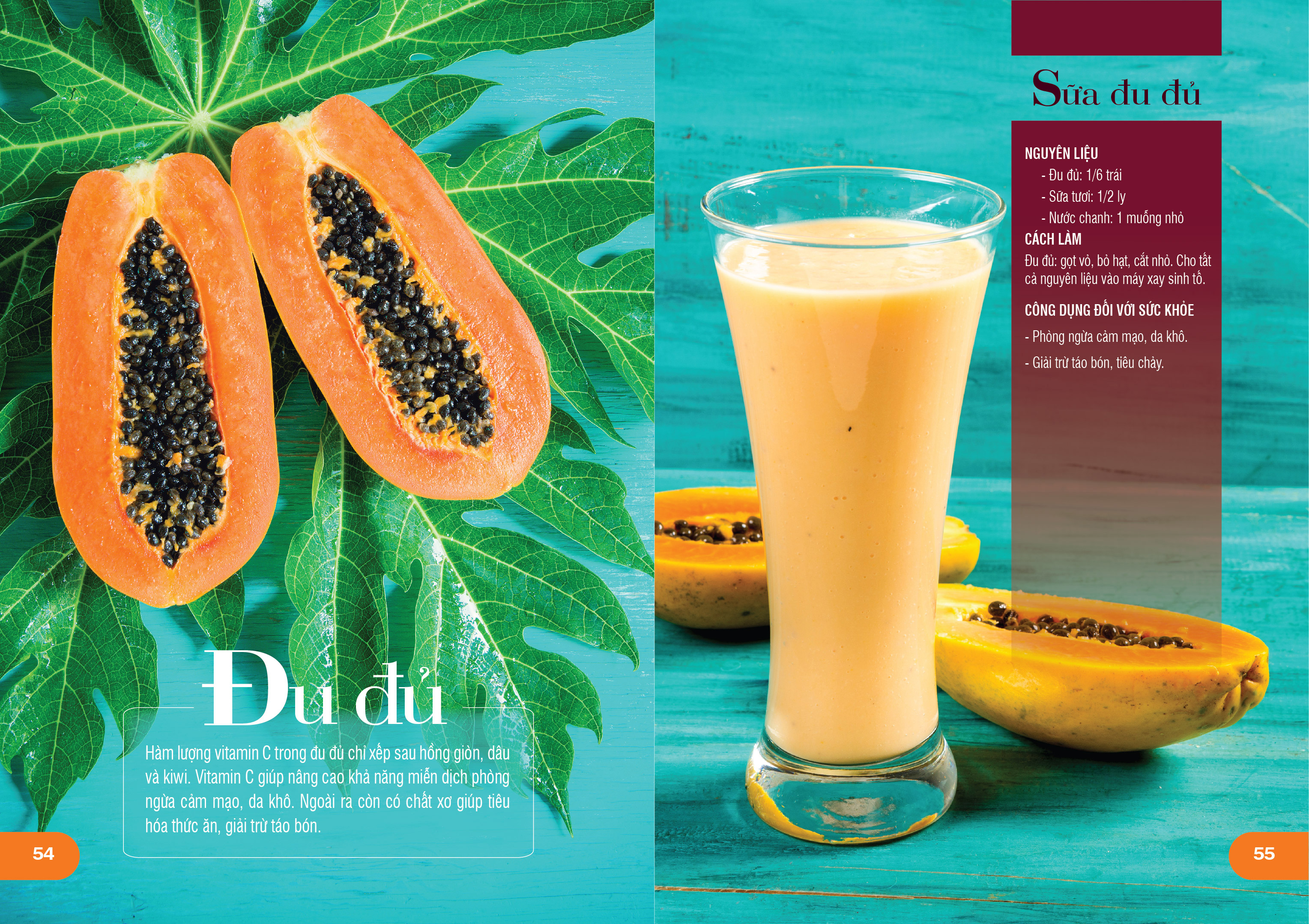 sinh tố trái cây làm đẹp & tăng đề kháng