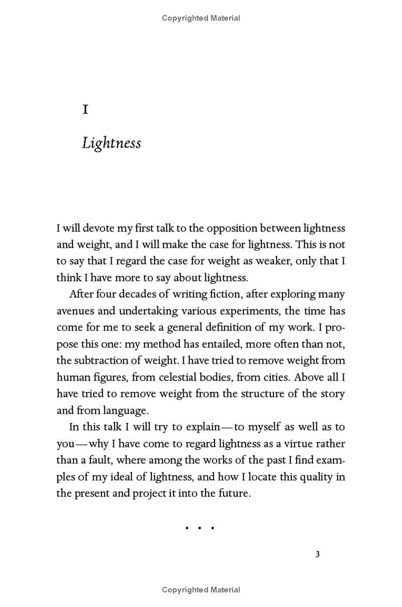 six memos for the next millennium