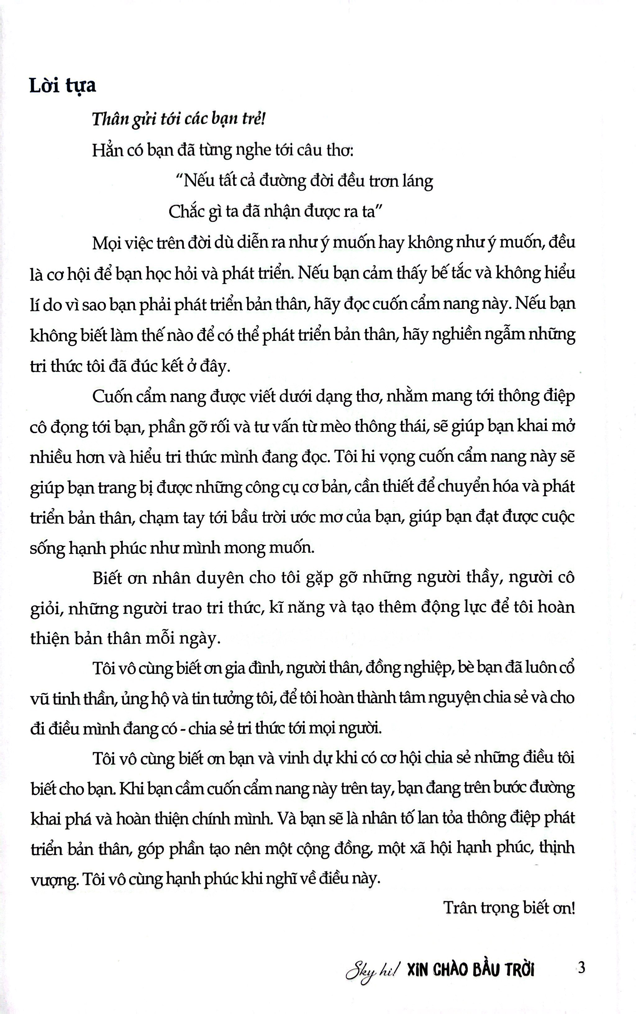 Sky Hi! - Xin Chao Bau Troi - Cam Nang Phat Trien Ban Than