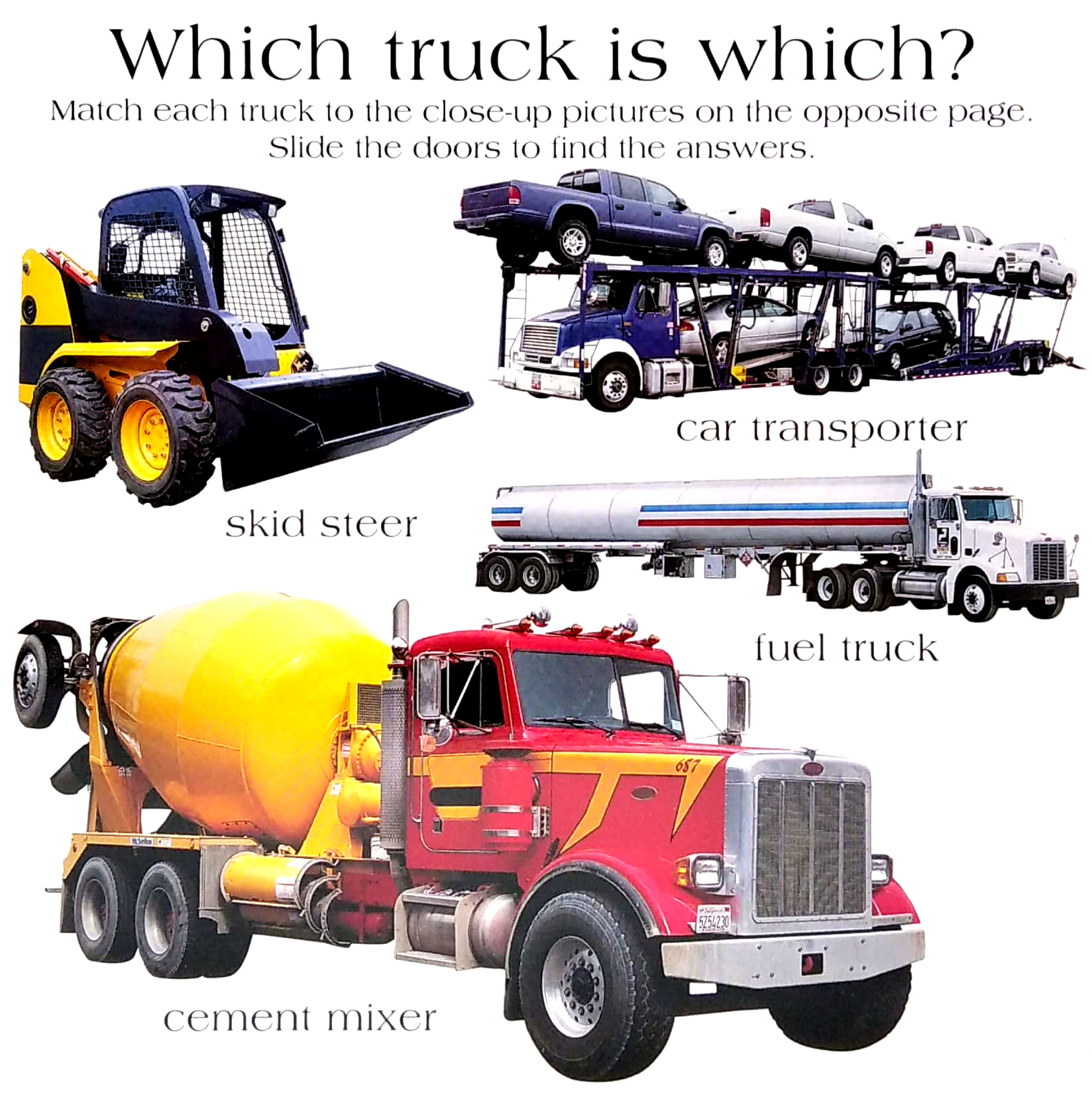 slide and find - trucks