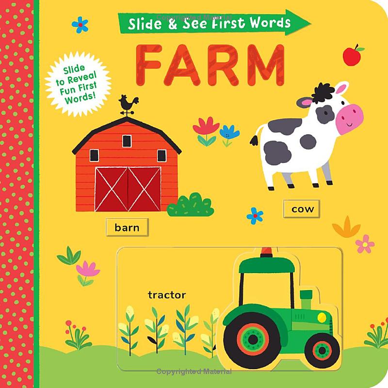 slide and see first words - farm
