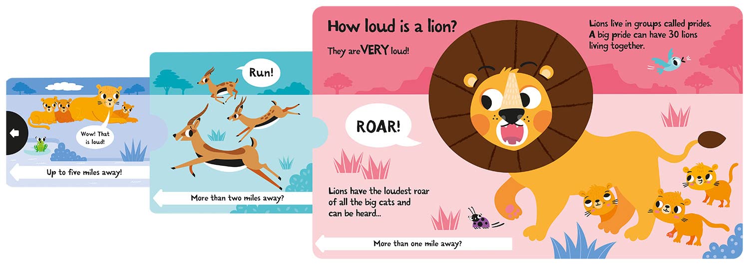 slide and seek - how loud is a lion?