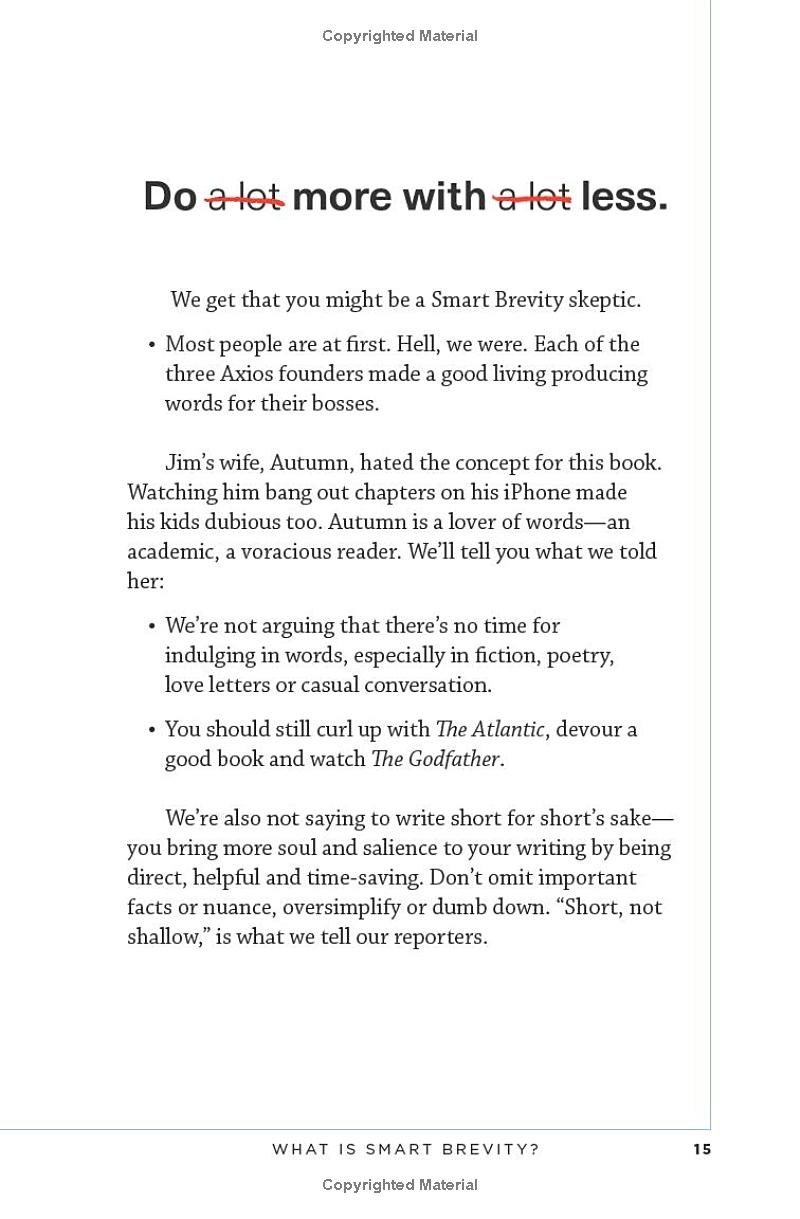 smart brevity: the power of saying more with less