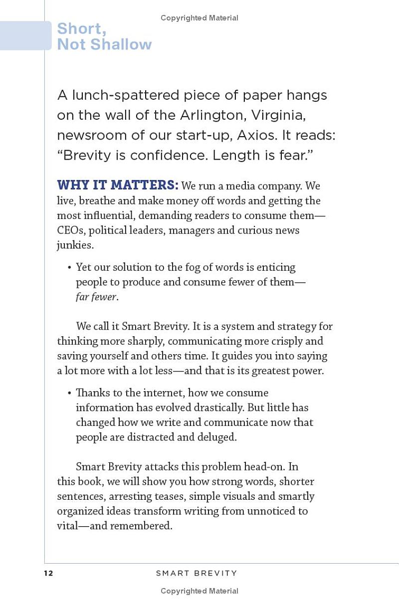 smart brevity: the power of saying more with less