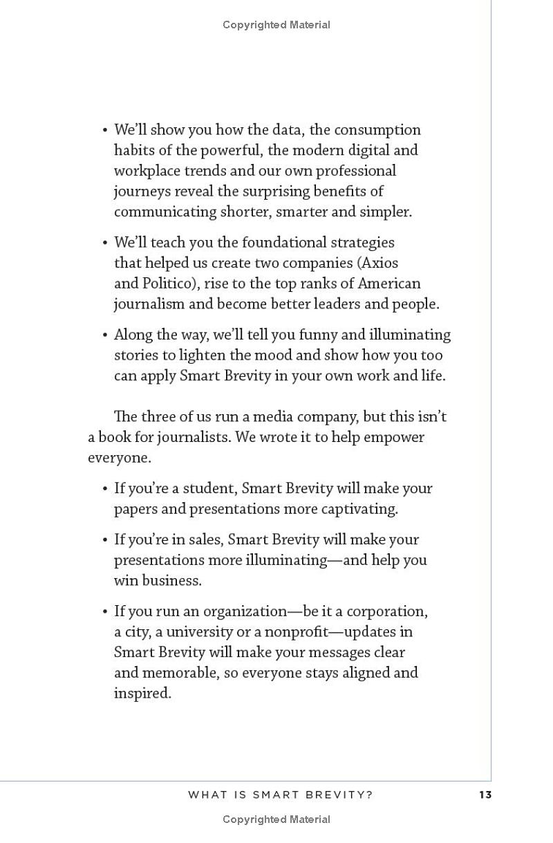 smart brevity: the power of saying more with less