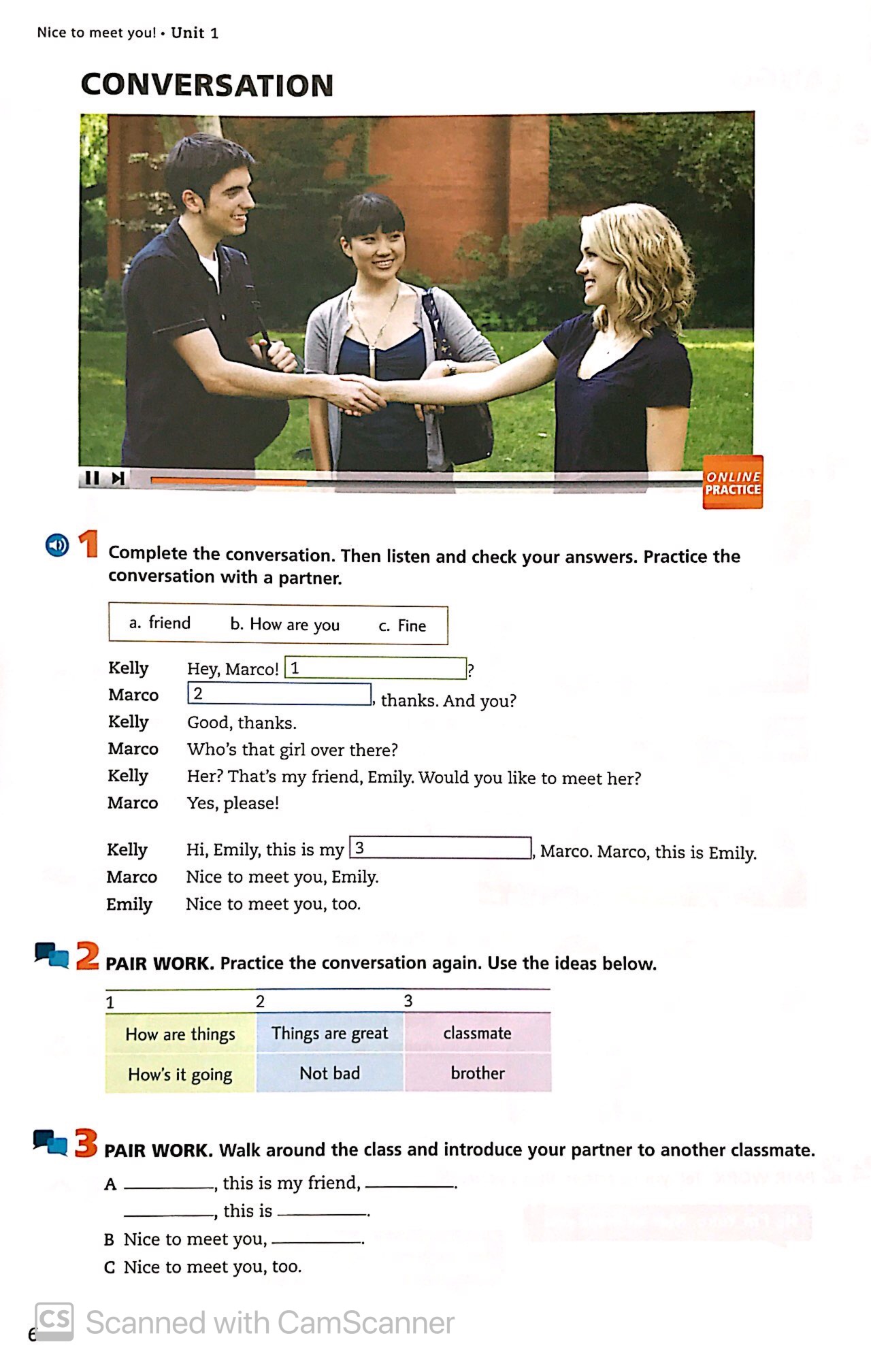 smart choice 1 sb 3e with online practice