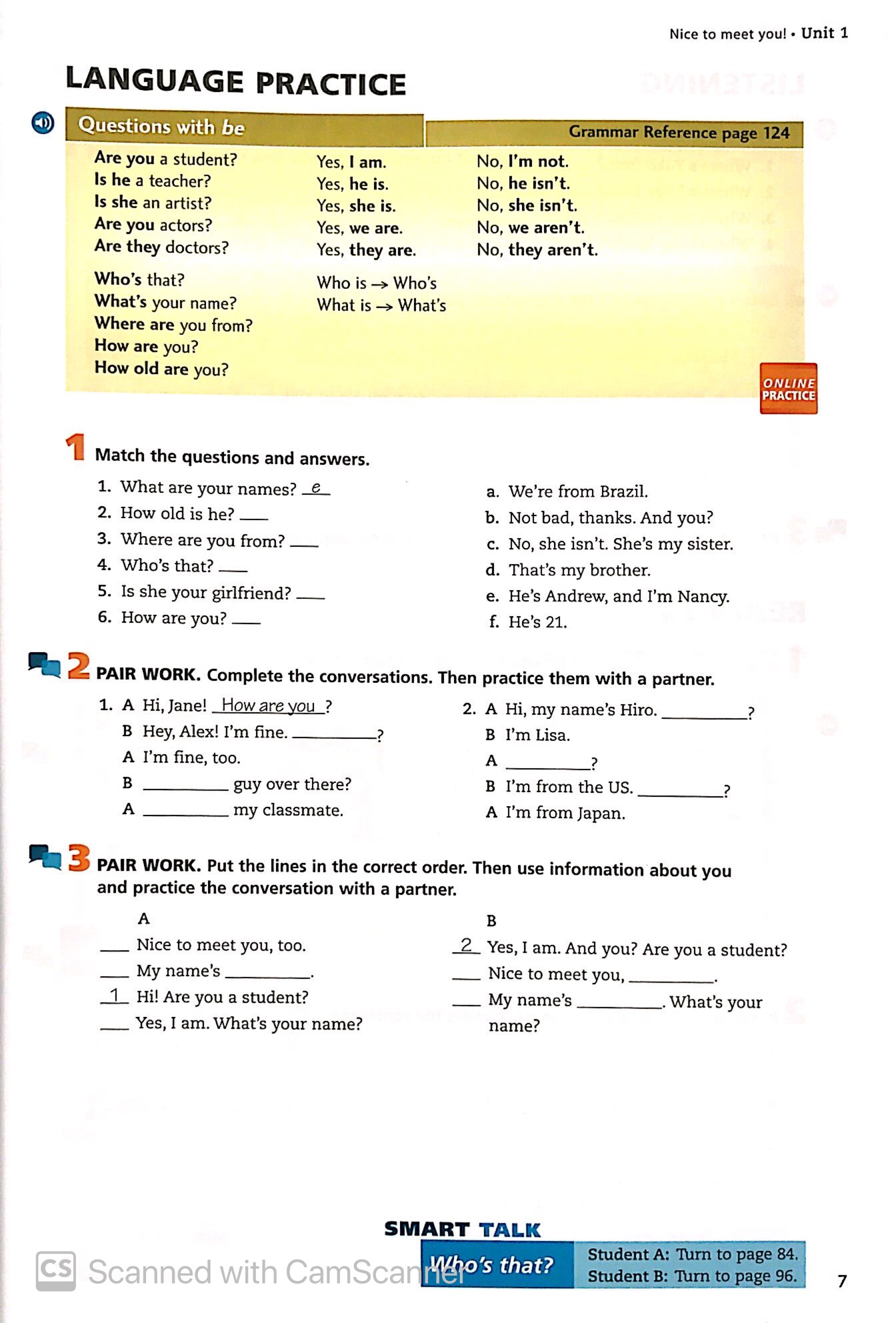 smart choice 1 sb 3e with online practice
