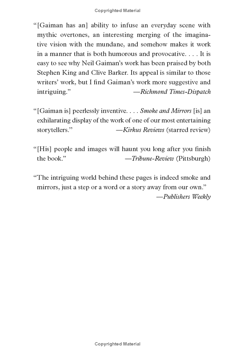 smoke and mirrors: short fictions and illusions