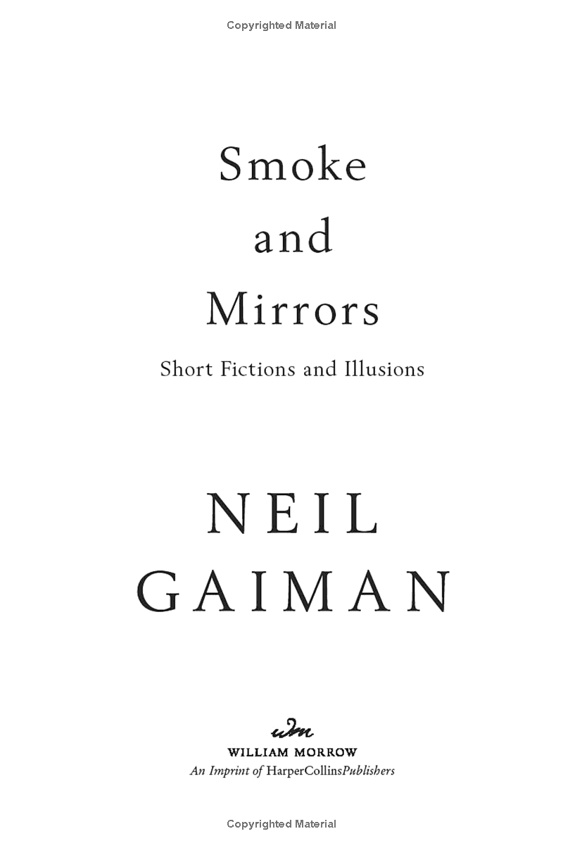 smoke and mirrors: short fictions and illusions