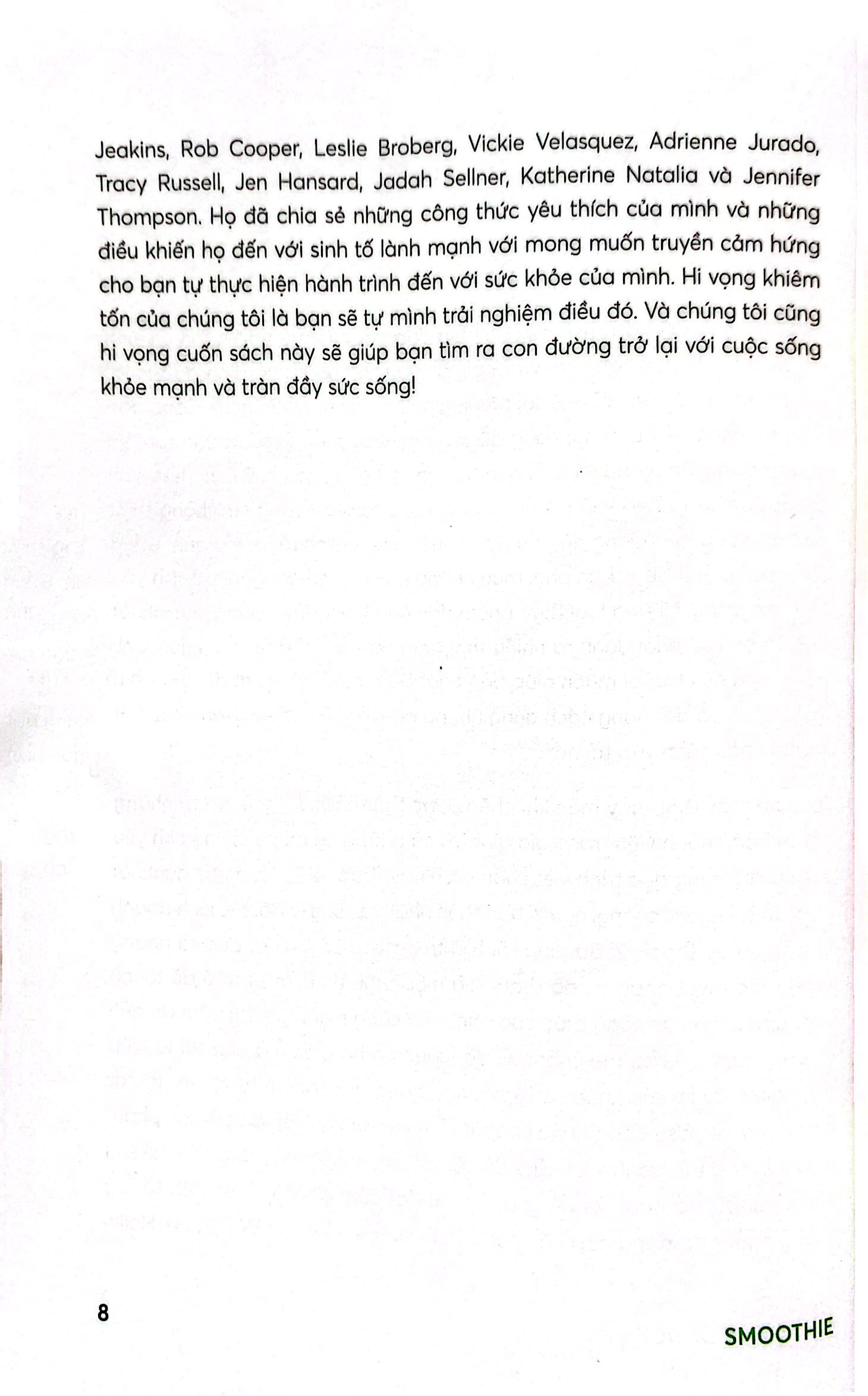 smoothie giải pháp từ thiên nhiên giúp giảm cân, thải độc, phòng bệnh, sống lâu